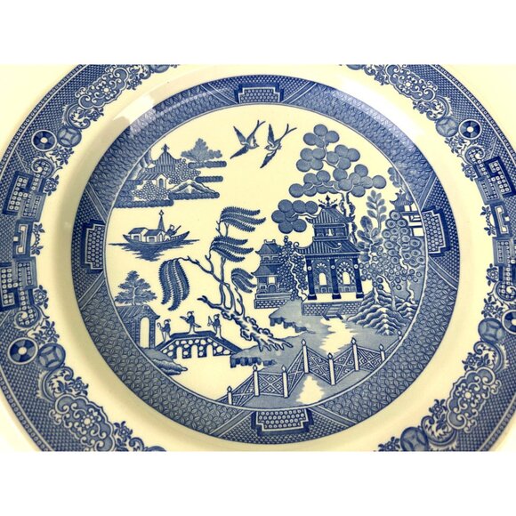 Spode Blue Room Collection Plate WILLOW 10.5" Made in England Oriental Decor - Picture 5 of 11